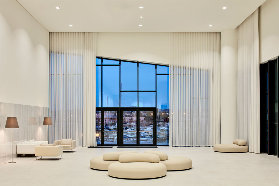 Room at the Algarve Congress Center overlooking Vilamoura Marina